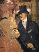 Henri  Toulouse-Lautrec L-Auglais au Moulin-Rouge oil on canvas